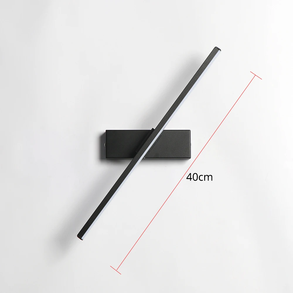 Настенная прикроватная лампа для спальни вращающаяся на 330 ° регулируемая