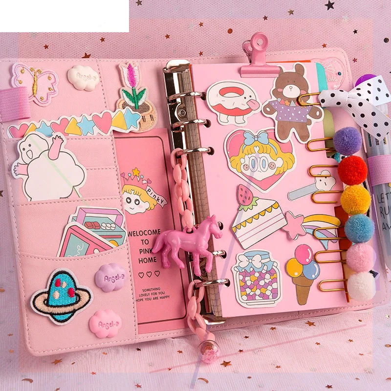 

Bullet Lined Journal Sketchbook Pocket Planner Girls Diary Cute Notepads Stationery Notebooks Journals School Office Supplies
