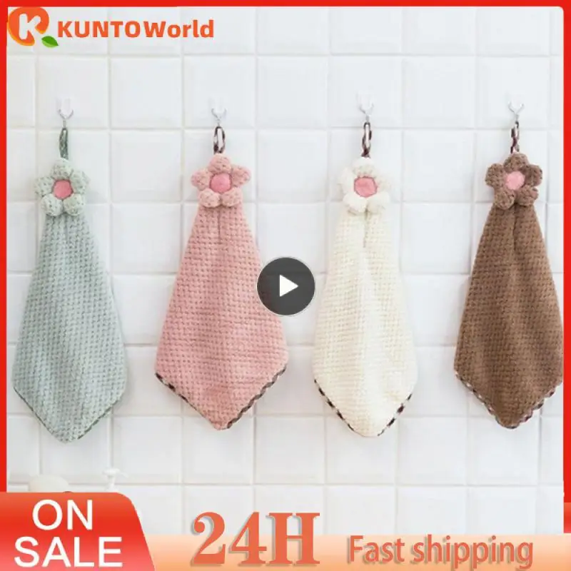 Thickened Creative Absorbent Wipe Coral Fleece Wipe A Towel Towel Cartoon Bathroom Kitchen Wash Bowl