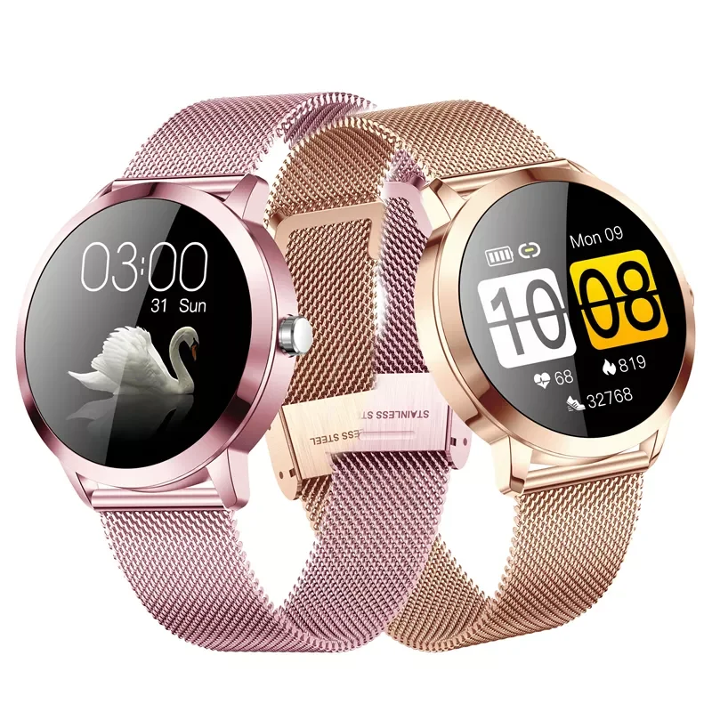 

NEW Upgrade Q8 L Rose Gold Smart Watch Fashion Electronics Men Women Waterproof Sport Tracker Fitness Bracelet Smartwatch