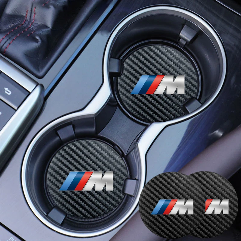 2 шт. кожаная подушка для чашки с защитой от шума воды BMW M i3 X1 E92 E91 E30 E34 E53 E61 E62 E93 GT G20