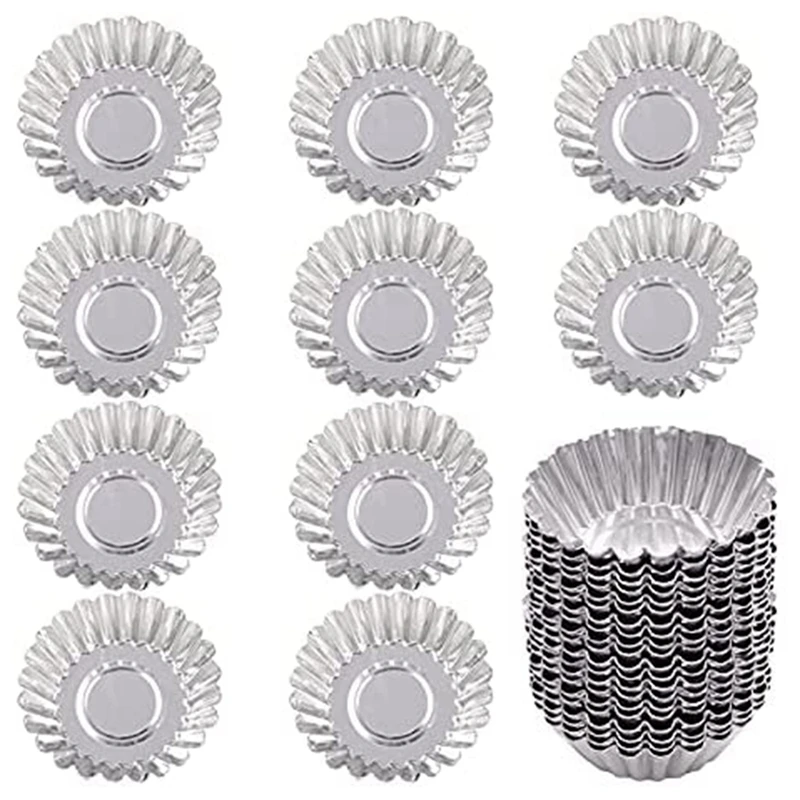 

Tartlet Molds 100 Pieces Of Egg Tart Mold For Pudding Muffins Cakes Biscuits