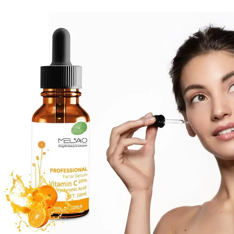 

10ml Hyaluronic Acid Facial Brightening Essence Vitamin C Serum Face Serum Long Lasting Moisturizing Lighten Spots