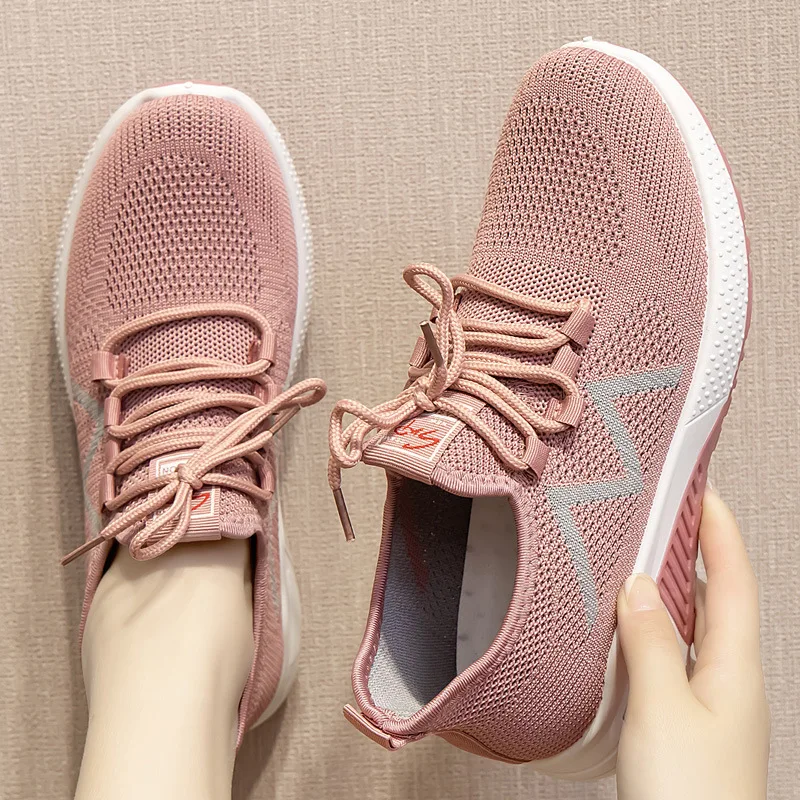 

Shoes Women's Summer 2022 New Sports Leisure Fashion Breathable Flying Woven Running Shoes Outdoor Sports Shoes Canvas Shoes