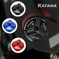 motorcycle accessories cnc aluminum parts engine plug cover oil filter cup for suzuki katana 1000 katana1000 2019 2020