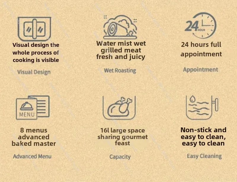 Визуальная фритюрница полностью автоматическая духовка электрическая бытовая