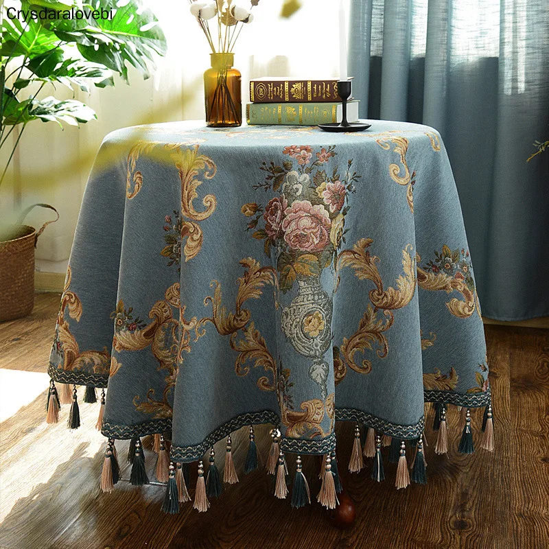

European Chenille Table Cloth Thicken Tablecloths Household Rectangular Cover Cloth Dustproof Custom