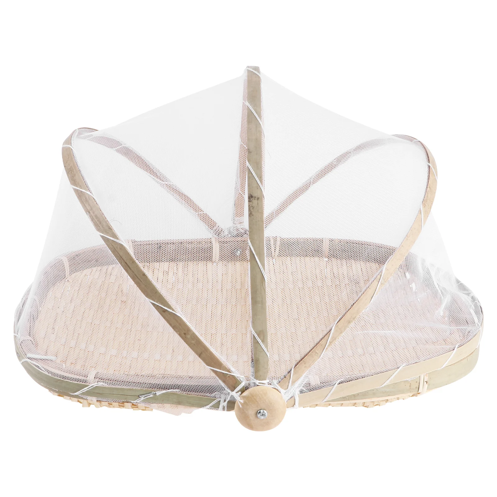 

Basket Bread Bamboo Tent Serving Cover Wicker Covers Fruit Storage Woven Mesh Rattan Picnic Outdoor Baskets Plate Vegetable