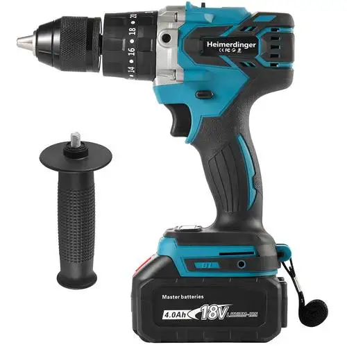 

13mm 18V Household Rechargeable Impact Drill Brushless Screwdriver Electric Cordless Power Tools Compatible For Makita Battery