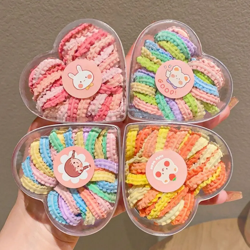 

50 шт./коробка, Детские разноцветные резинки для волос