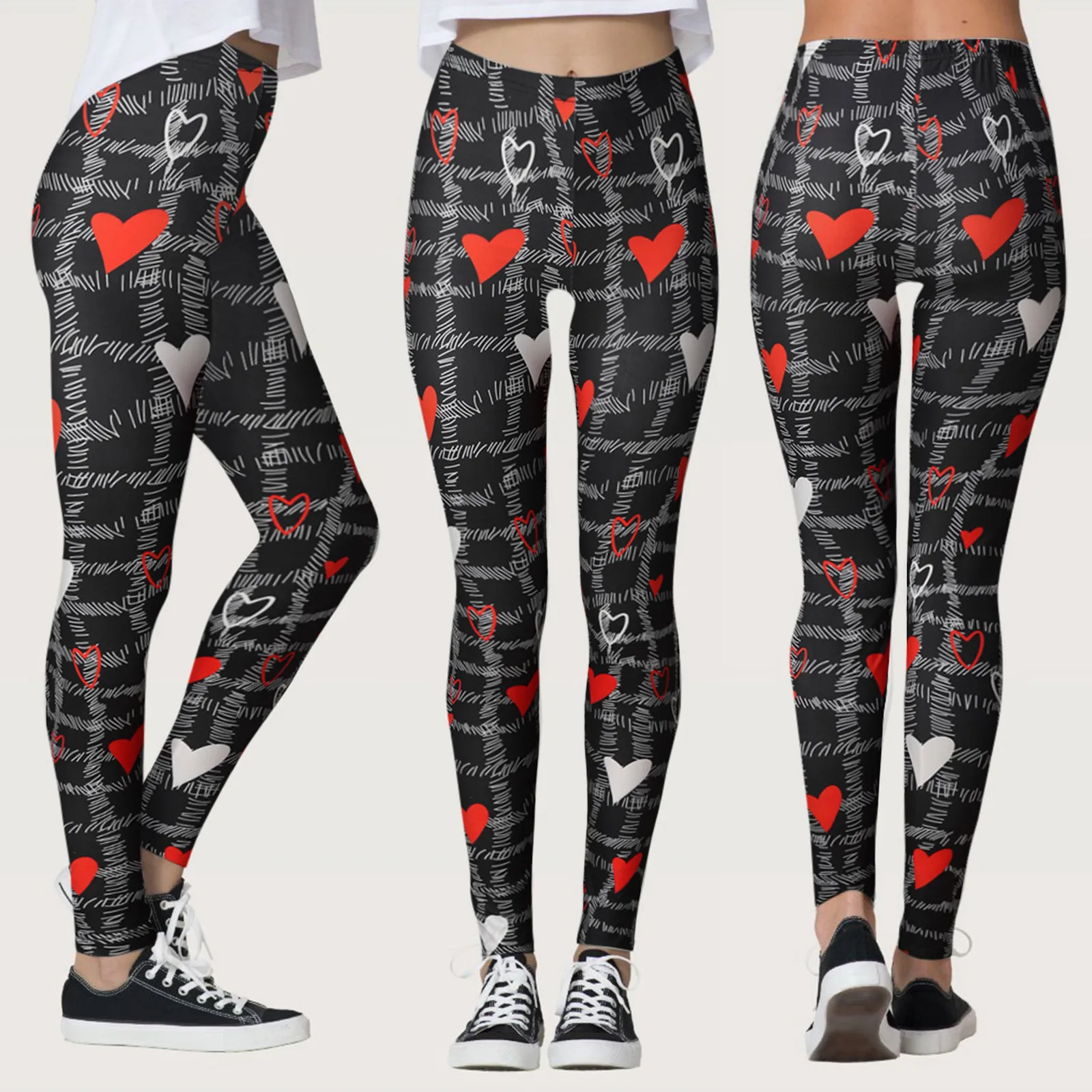 

Yoga Pants for Women Tall Design Print Leggings Women's Skinny Lovesy Day Valentine's Running Womens Loose Fit Yoga Pants