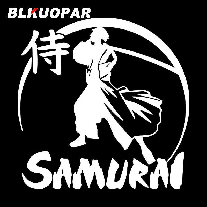 

BLKUOPAR надпись с Самураем и ножом автомобильные наклейки устойчивые к царапинам графическая наклейка для ноутбука бампера автомобильные товары