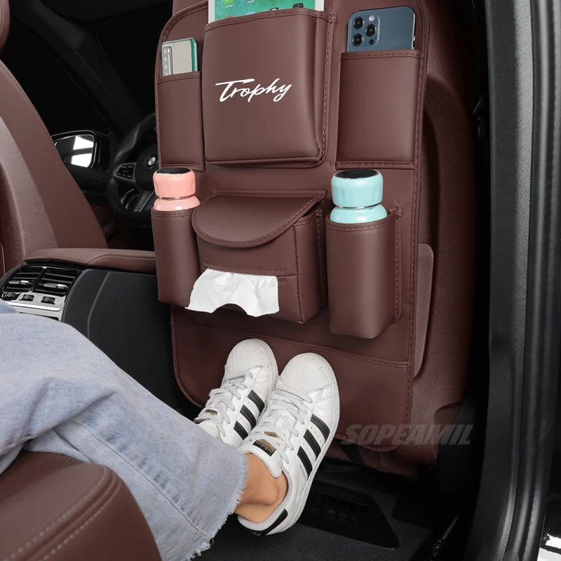 Фото Для MG ZS HS ES5 MG4 EV EZS ONE MG S5 EV MG3 MG5 MG6 MG7 Trophy Спинка автомобильного сиденья Многокарманная сумка для хранения Спинка Противоударная накладка №5