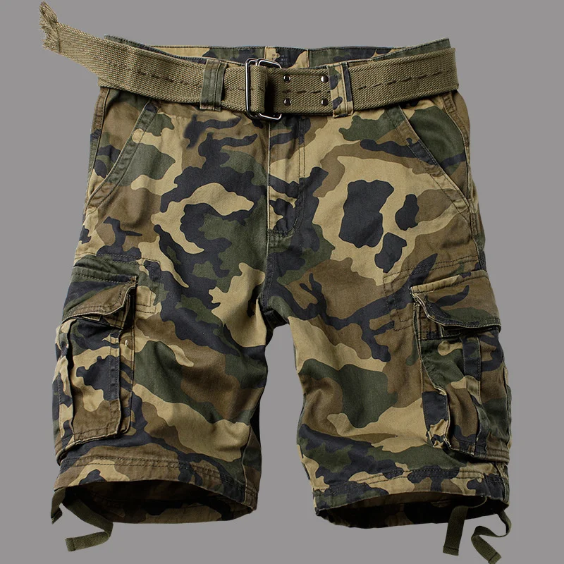 

2023 summer style camouflae Military caro sorts men loose wasin Multi-pocket caro sorts for men 29-42