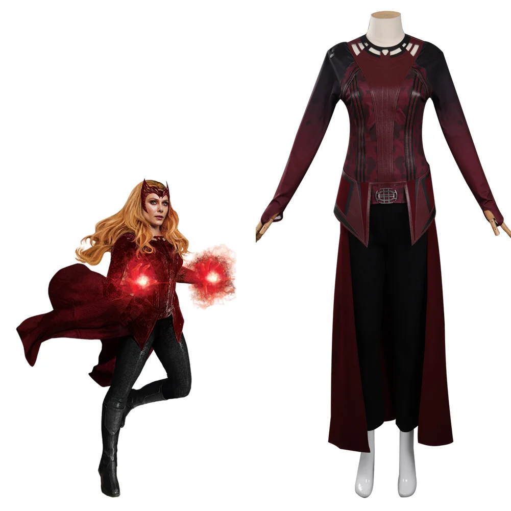 

Strange in the Multiverse of Madness Doctor Scarlet Witch Wanda Cosplay Costume Outfits Halloween Carnival Suit