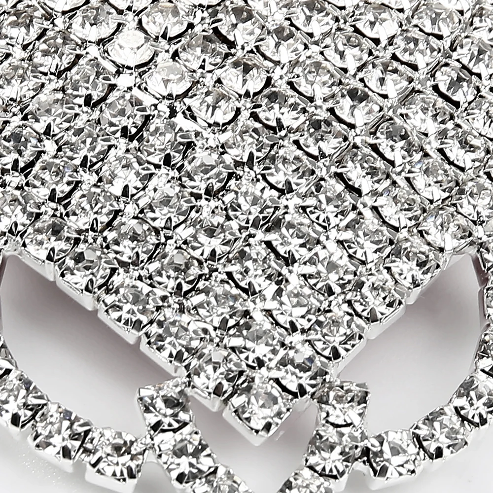 Women's 1 Pair Rhinestone Nipple Cover Sexy Metal Reusable Breast Stickers Protector Crystal Silicone Nipple Pasties Bra Pads