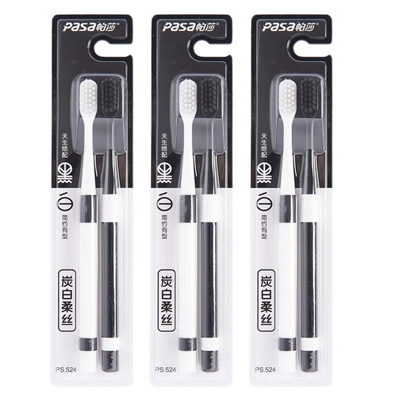 2 шт. зубная щётка с мягкой щетиной для взрослых |