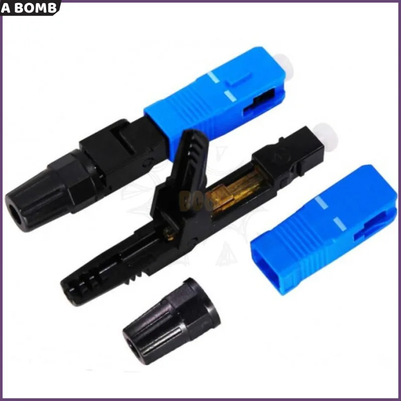 

Free Shipping Embedded SC UPC Fiber Optic Fast Connector FTTH SM Fiber Optic SC Quick Connector SC Adapter Field Assembly