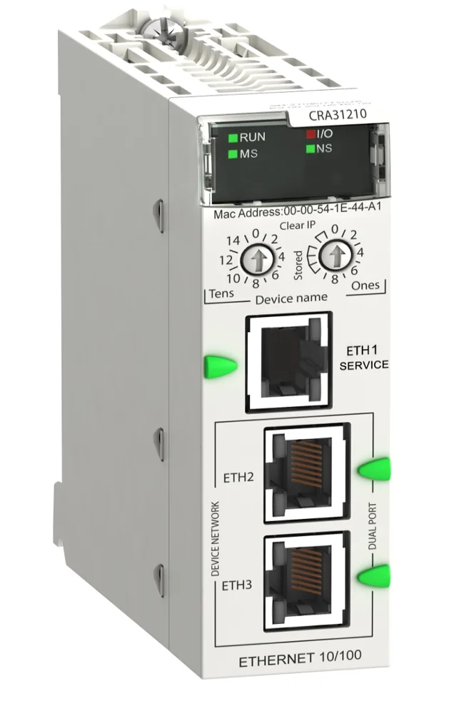 

BMXCRA31210 X80 E/IP Ethernet IO processor interface module, high-performance type