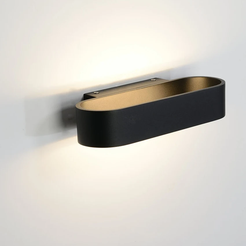 

Современные минималистичные комнатные настенные светильники, черный и белый цвета, подходит для гостиной, спальни, коридора, декоративное освещение, настенная лампа