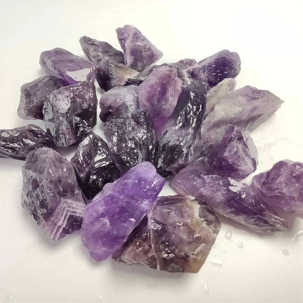 

3-5cm Bulk Raw Stone South Africa Dark Amethyst Irregular Natural Rock Chakra Healing Specimen Collection Garden Decor