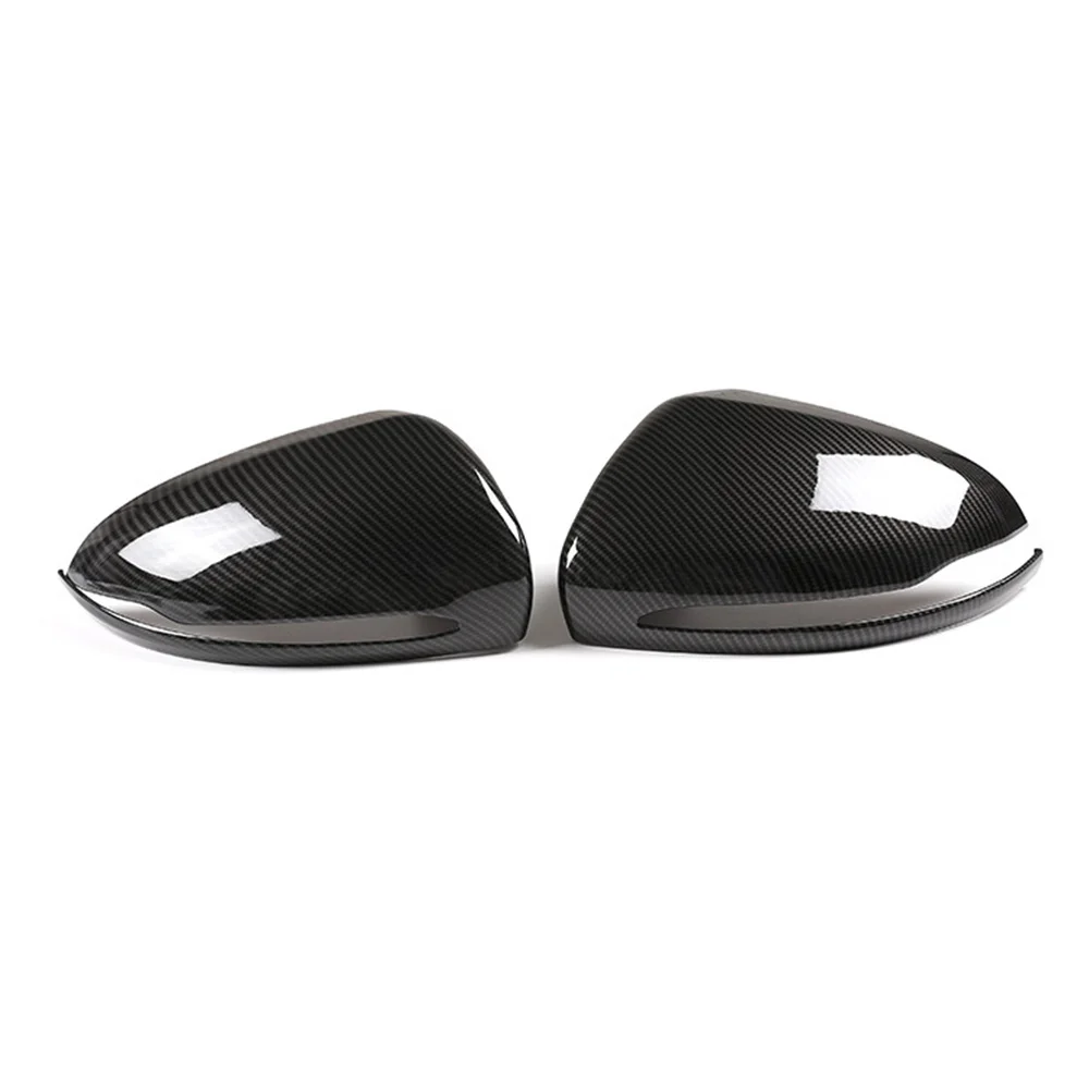 

LHD Car Rearview Mirror Cap Cover Trim for Mercedes Benz C W205 E W213 GLC-Class X253 S Class W222(Carbon Fiber)