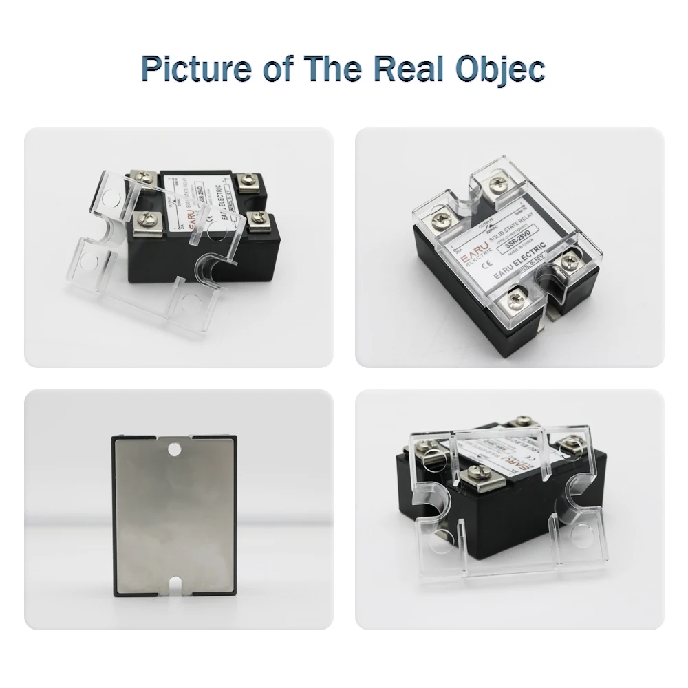 Фото SSR-10VD SSR 25A 80A 100A Однофазное твердотельное реле, модуль регулятора напряжения, вход 0-10 В, выход 220 В переменного тока, радиатор №5