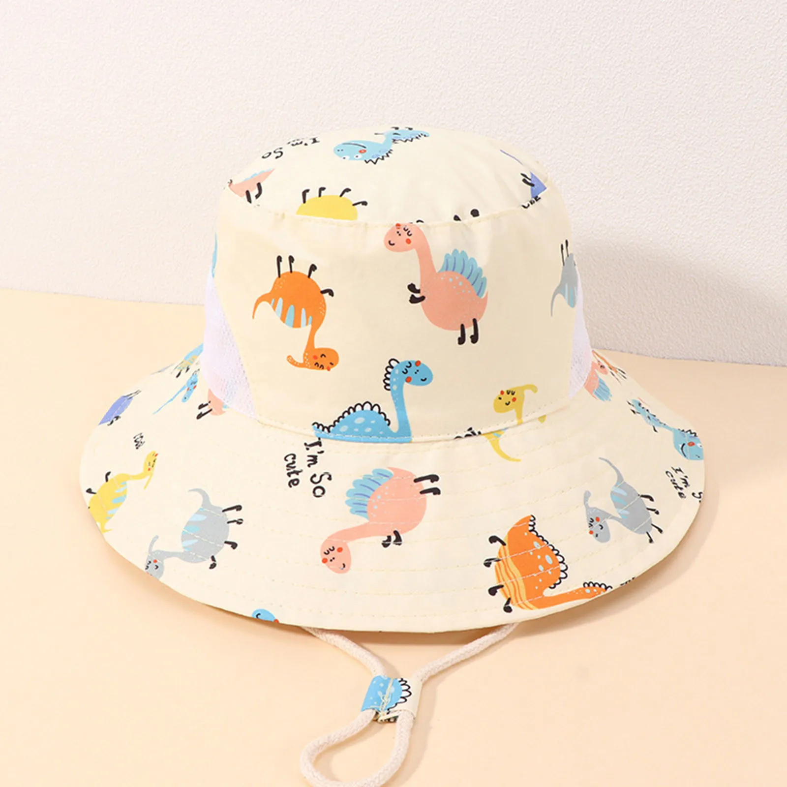 Kids Adjustable Chin Strap Sun Protection Hats Summer Spring Sun Hat Cute Cartoon Outdoor Beach Bucket Cap Aliekspress