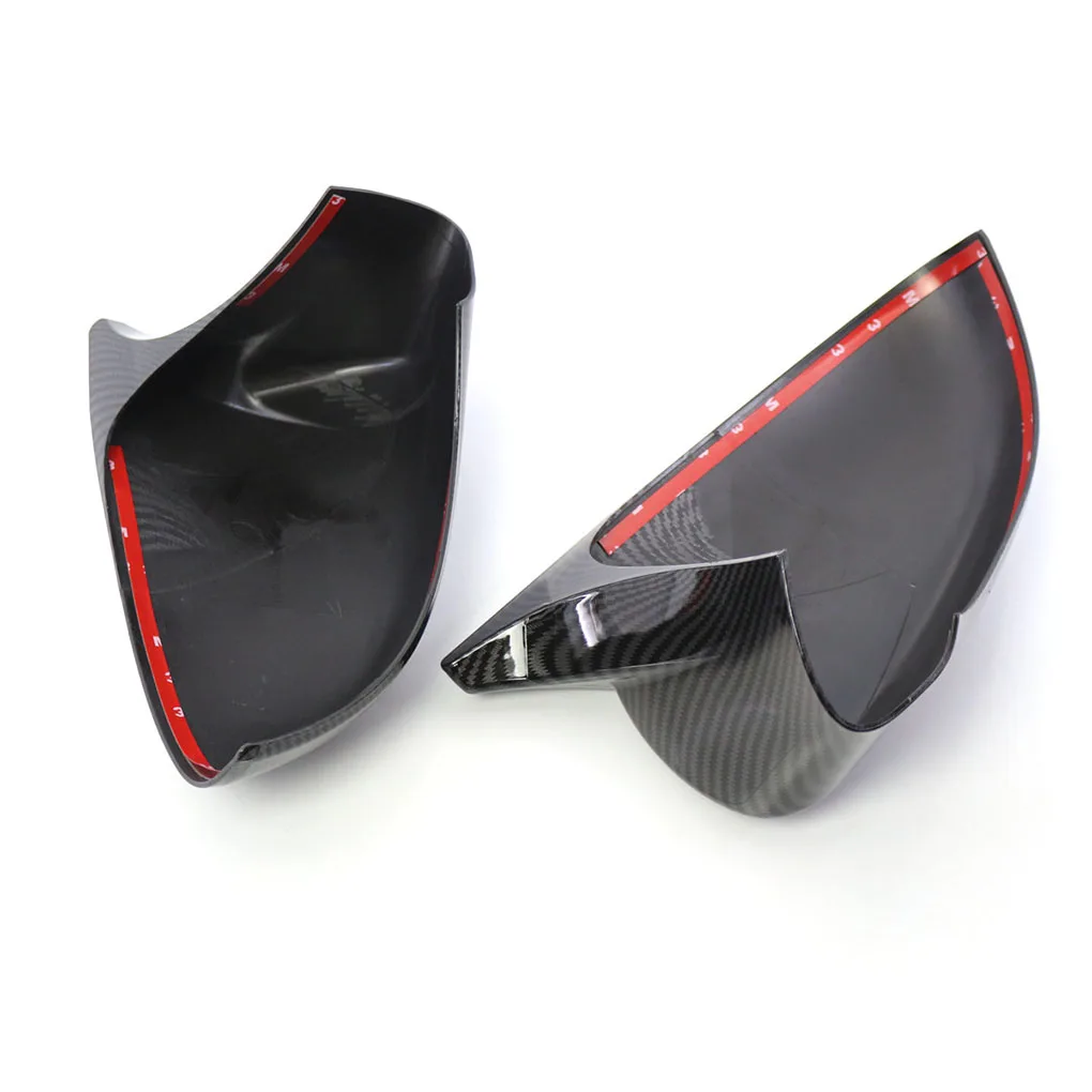 

Pack of 2 Side Mirror Cover Black Upgraded Fittings Sleek Shape Impact-bearing Rearview Cups Door Wing Exterior Part