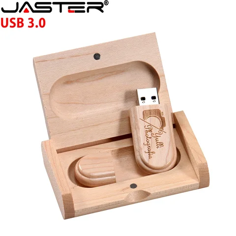 50 шт./лот деревянные флэш-накопители USB 3.0 128 ГБ высокоскоростной флэш-накопитель 64 ГБ 32 ГБ с коробкой Memory Stick подарок U-диск для ноутбука