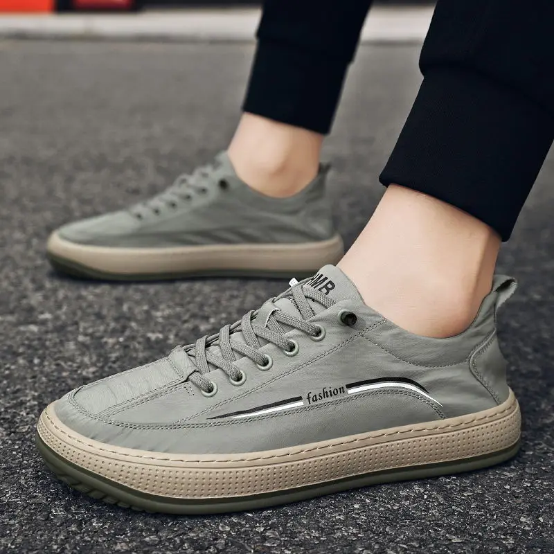 Мужские классические туфли из текстиля весна и осень низкие Дышащие модные