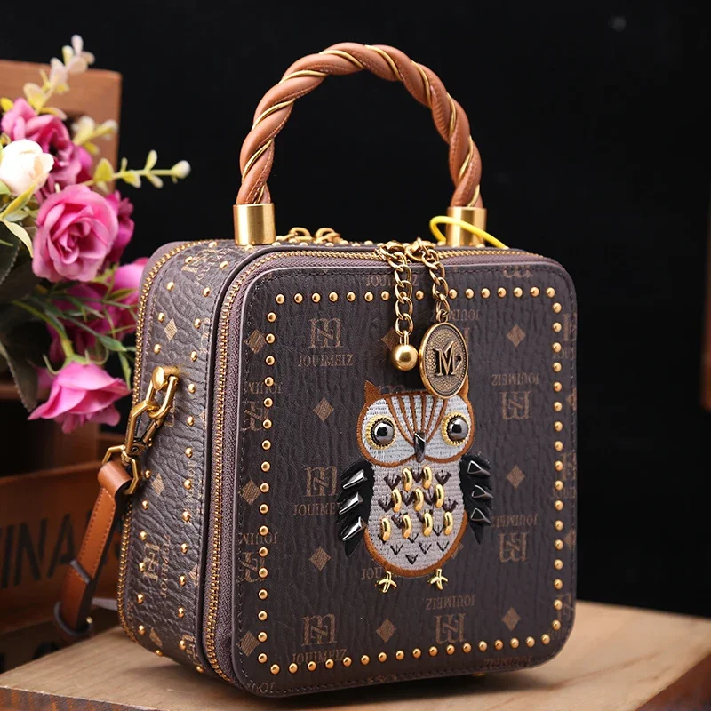

Real Cowhide High Quality 2023 New Fashion Vintage Monochrome Single Shoulder Crossbody Bag Designer Bags Petit Sac Femme