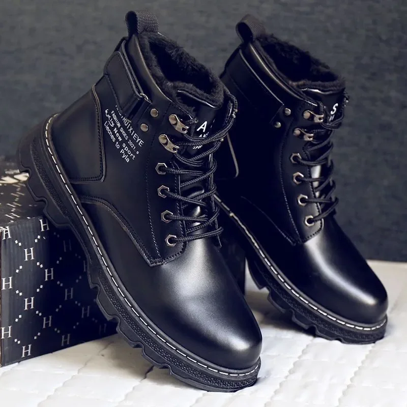 Мужские зимние ботинки берцы