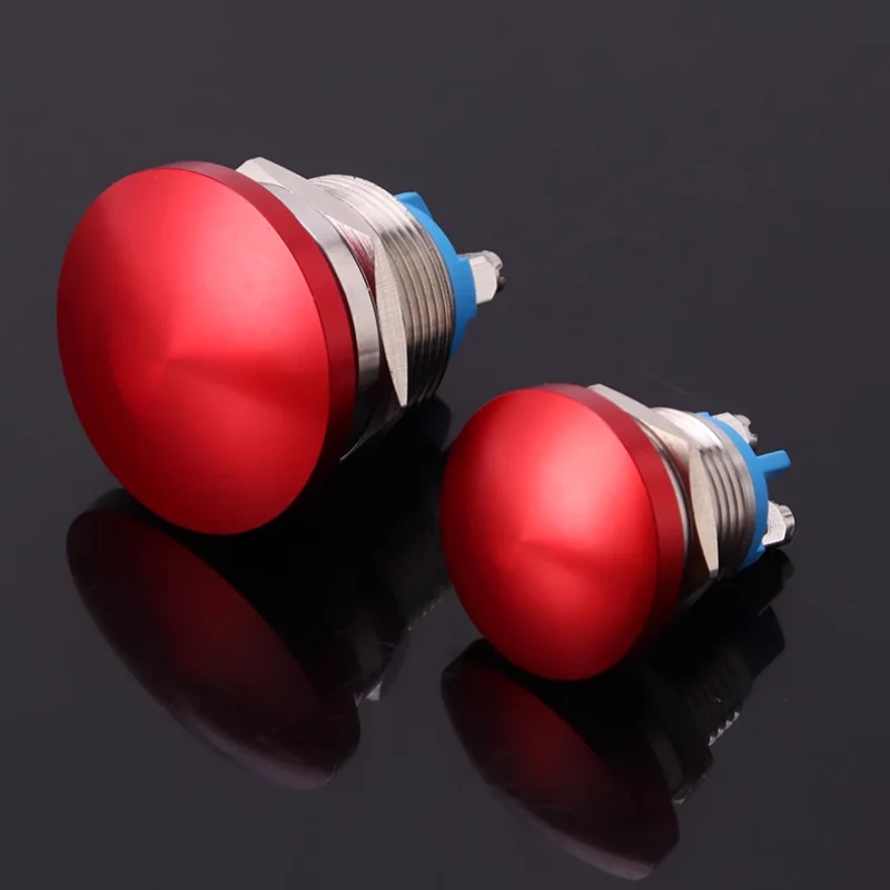 

Мгновенное металлическое нажимное крепление в форме гриба, 16/19/22 мм, стандартная IP65 SPST (ON)-Off 1NO 3A 250V с винтовой клеммой