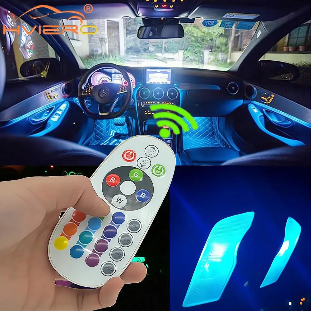 Универсальная Светодиодная Автомобильная Лампа T10 BA9S RGB 12SMD 15SMD 24SMD 36SMD 5050 12 В