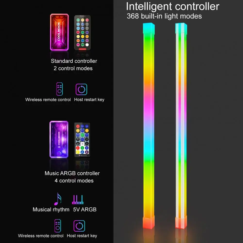 

Ambient Light 1 Set Sturdy Multi-interface Design Portable PC Computer Case LED ARGB Strip for Desktop Computer