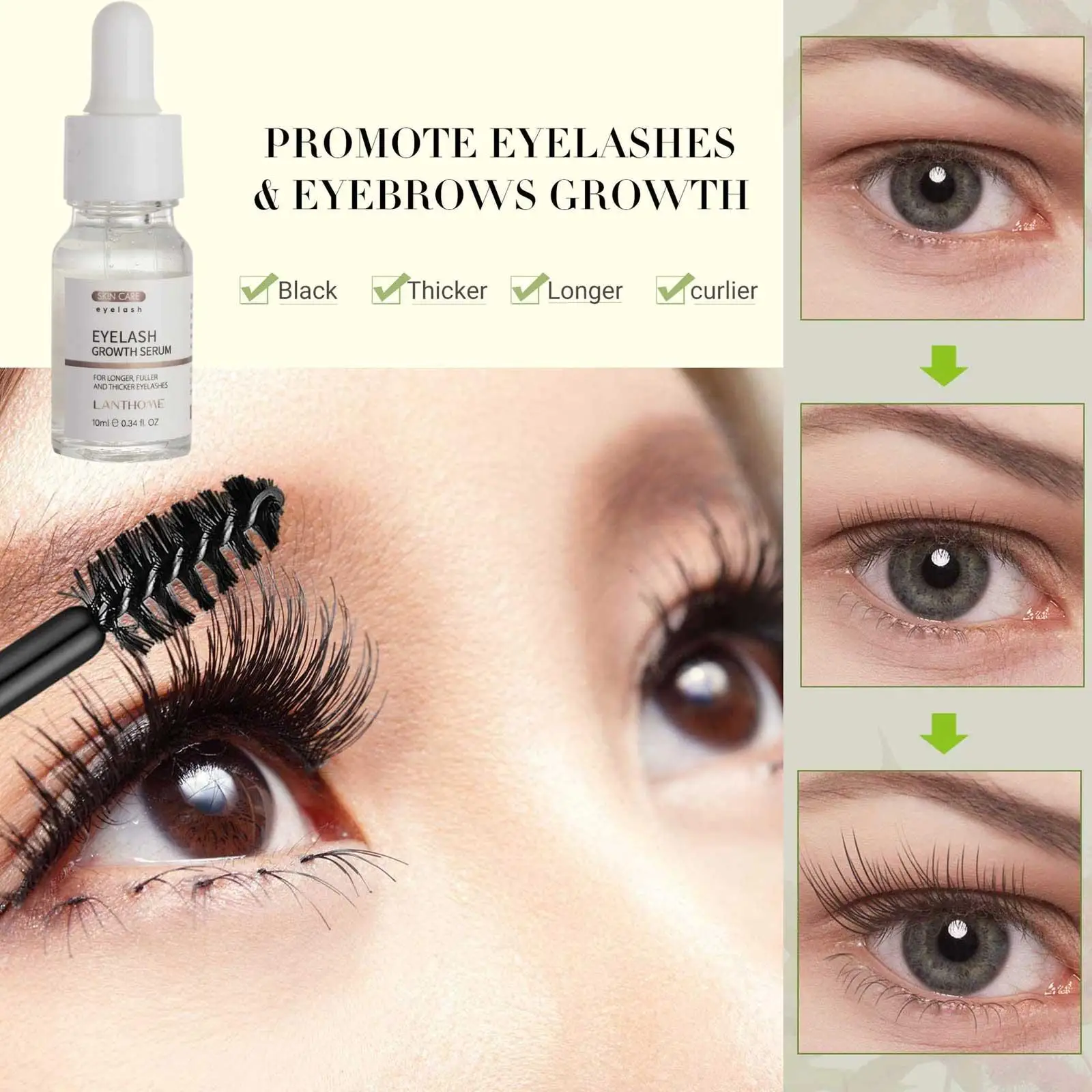 Питательная Жидкая Сыворотка для роста ресниц 10 мл |