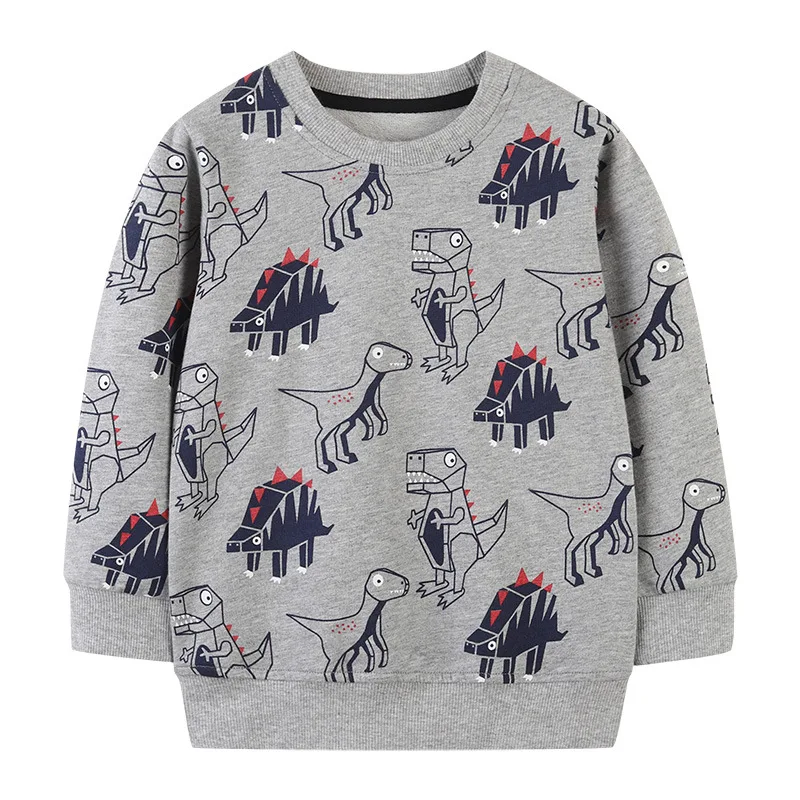 

2022 Spring Children T-Shirts Clothes Dinosaurs Long Sleeve Tops Baby Boys Girls Tees Bottoming Shirts Children Tees Tops