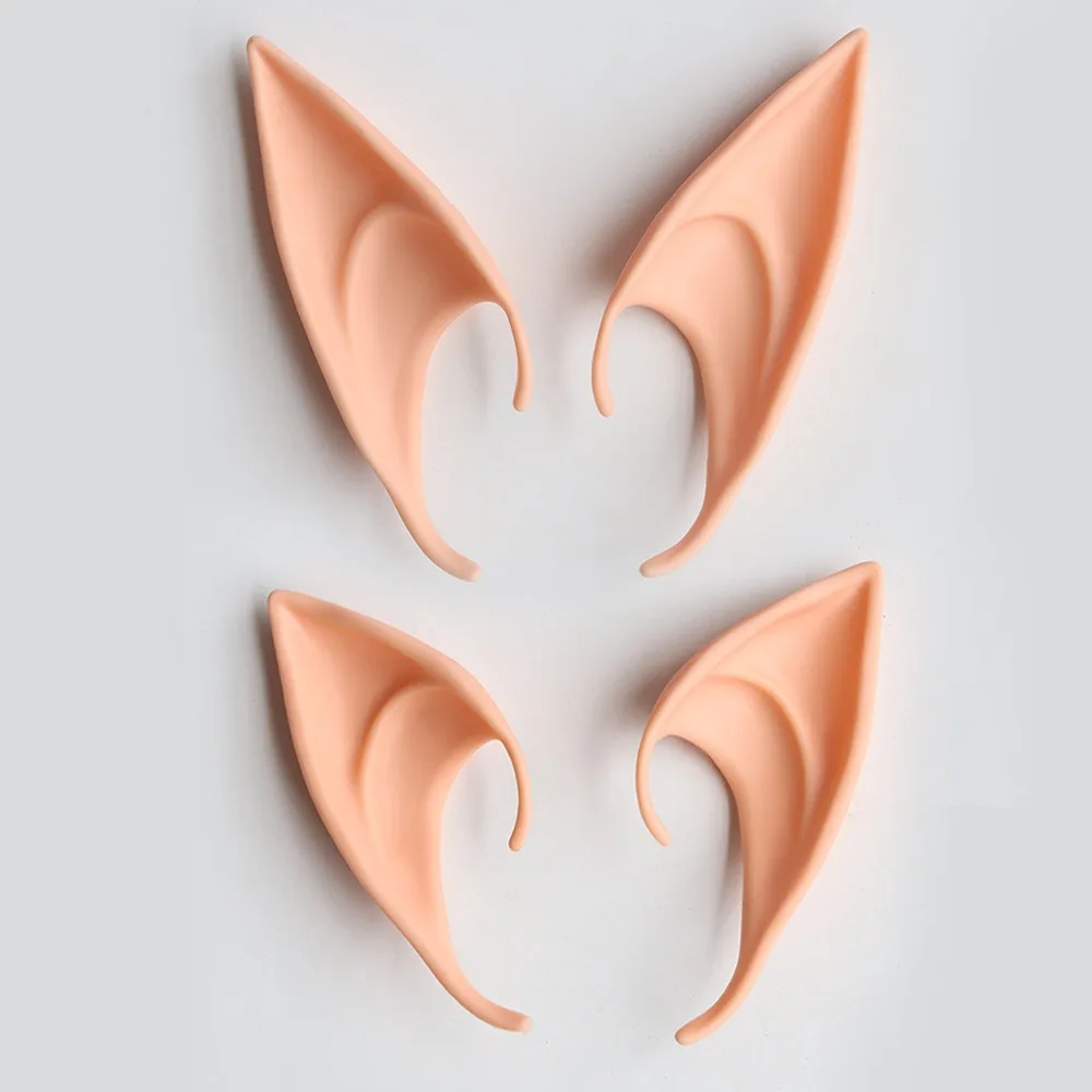 Декор на Хэллоуин эльфийские уши искусственные из латекса с заостренными ушками