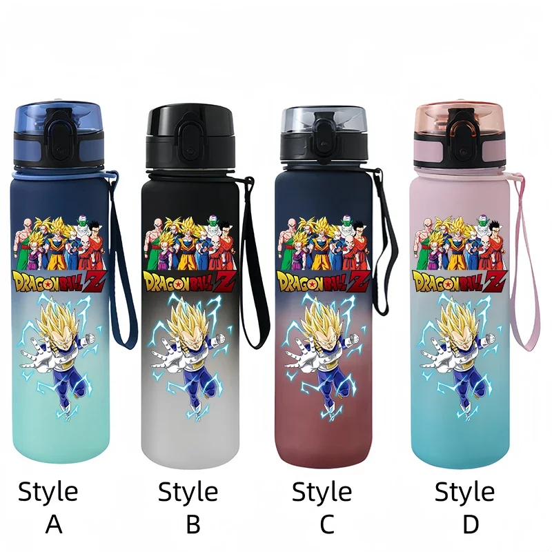 Фото 650ml Dragon Ball Water Bottle Son Goku Super Saiyan Large Capacity Drinking Cup Portable Outdoor Sports Water Cup Holiday Gifts №4