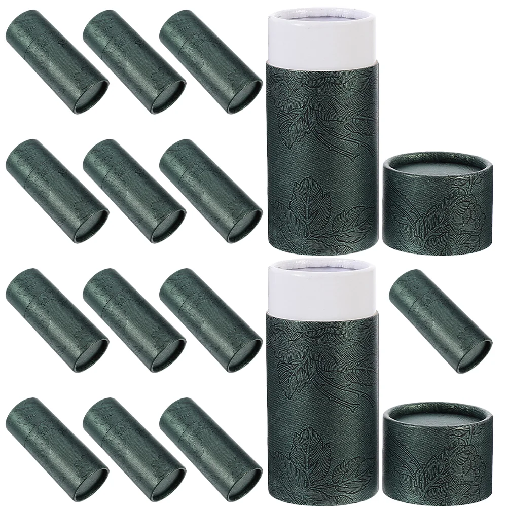 

15 Pcs Essential Oil Bottle Paper Tube Box Gift Container Jar Lid Lipstick Face Mounting Packaging Tea Can Deodorant Containers
