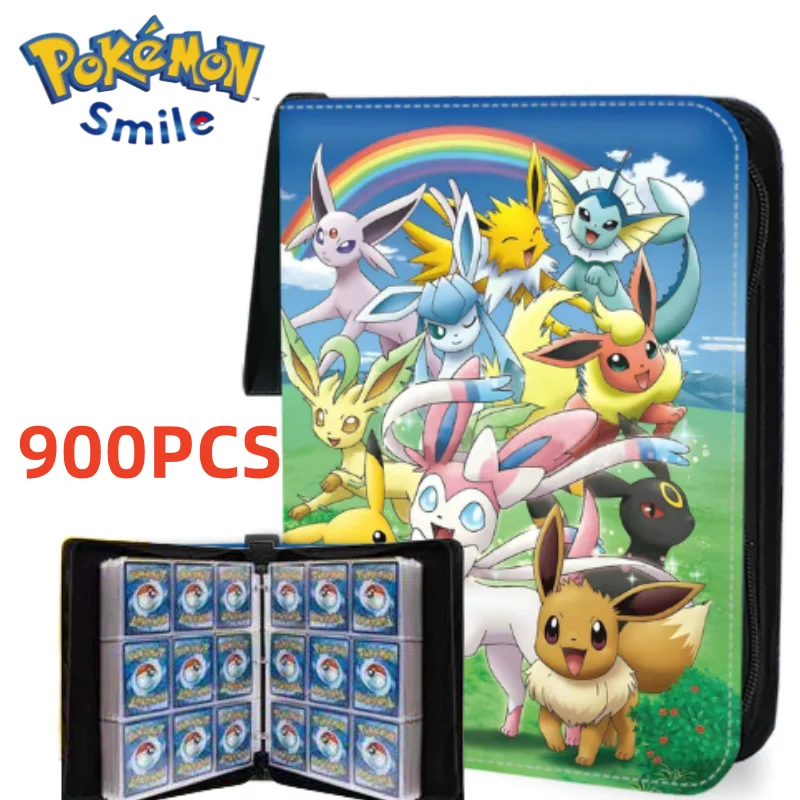 

900Pcs Pokemon Binder Kids Toys Christmas Cards Protectors Card Holder Games Anime Letters Album Collection Folder Photo Hobby