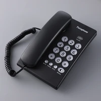 corded basic telephone deskwall mounted landline phone white black telephone set for home office hotel analog telephone set