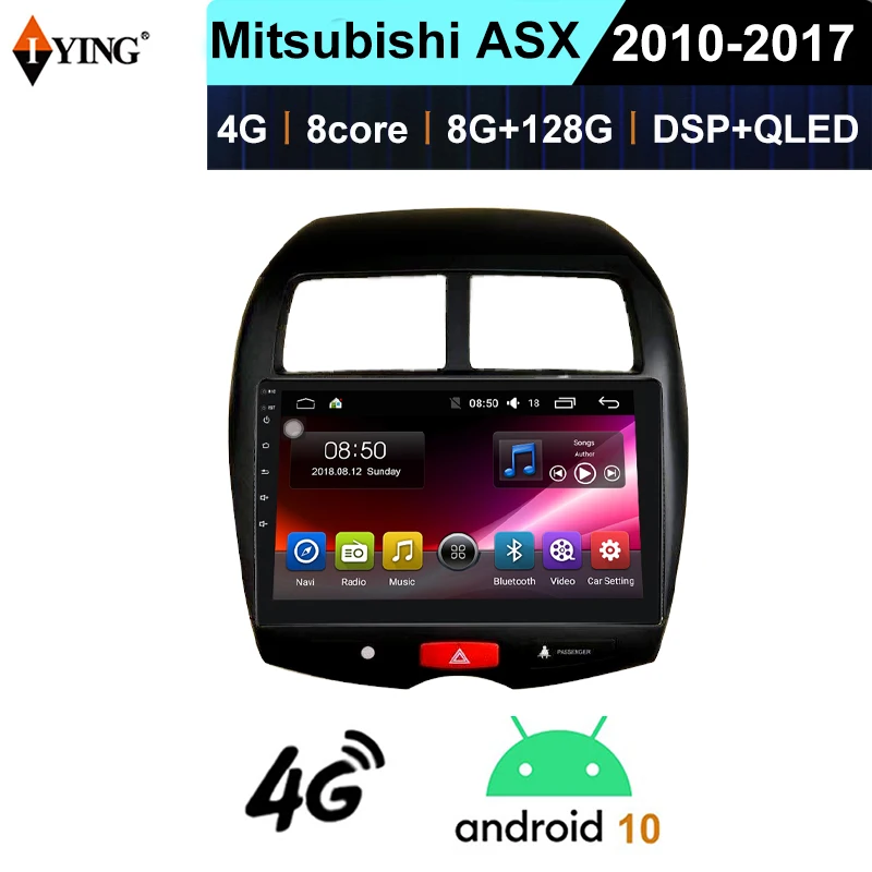 Автомагнитола IYING мультимедийный плеер для Mitsubishi ASX 2010-2017 Carplay беспроводной