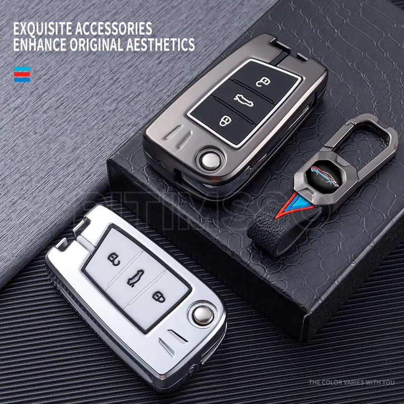 Чехол для автомобильного ключа из цинкового сплава чехол с полным покрытием VW