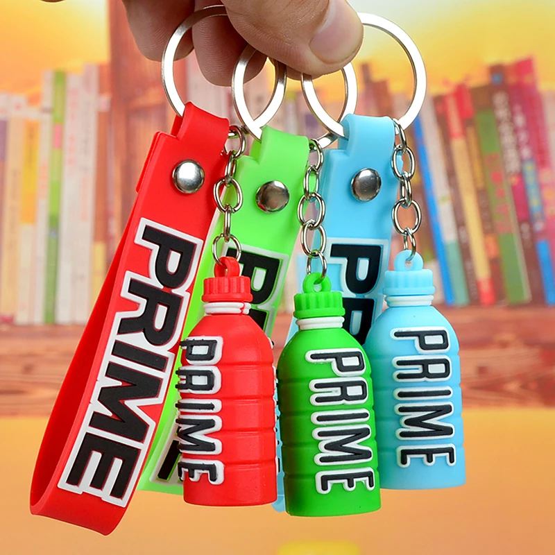 

Cute Prime Drink Keychain Fashion Bottle Key Chains for Car Key Bag Pendant Women Men Party Favors Keyring Gifts Wholesale