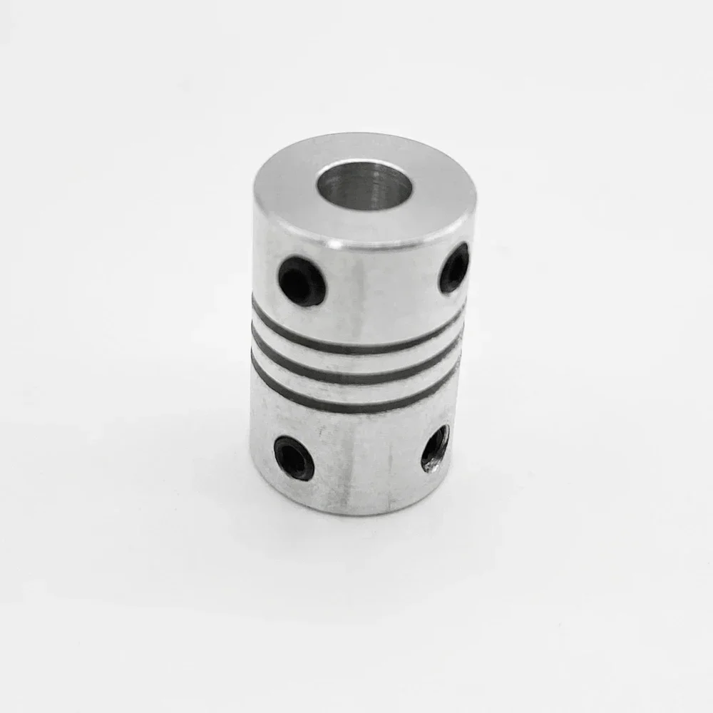 Фото Гибкая алюминиевая муфта Beicai D15L20 (2 шт.) для шаговых двигателей с отверстиями 2/3/3.17/4/5/6/7/8 мм, для энкодеров шаговых двигателей и гравировальных станков №4