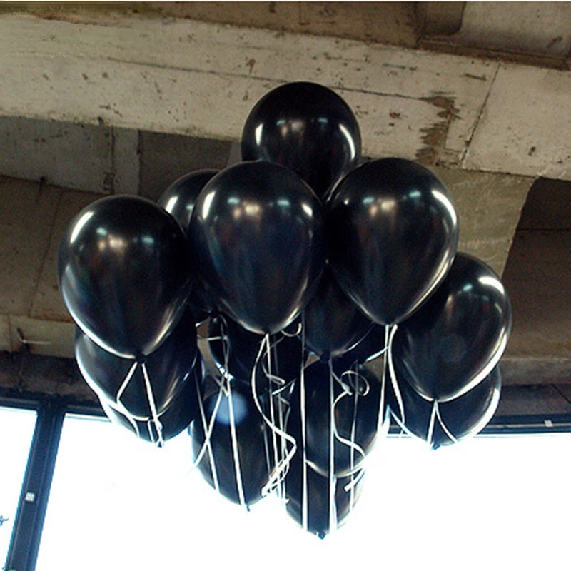

10pcs/lot 10inch 1.5g Black Pearl Latex Balloons Birthday Air Balls Inflatable Wedding Party Decoration Supplies Kids Toy globos