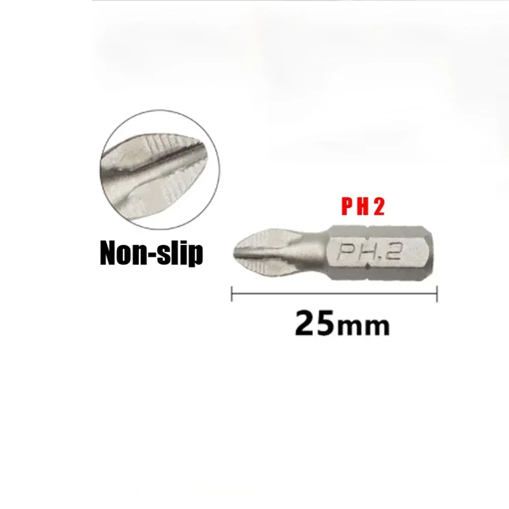 Набор бит отверток PH с шестигранным хвостовиком PH1/PZ1/PH2/PZ2/PH3/PZ3 противоскользящая