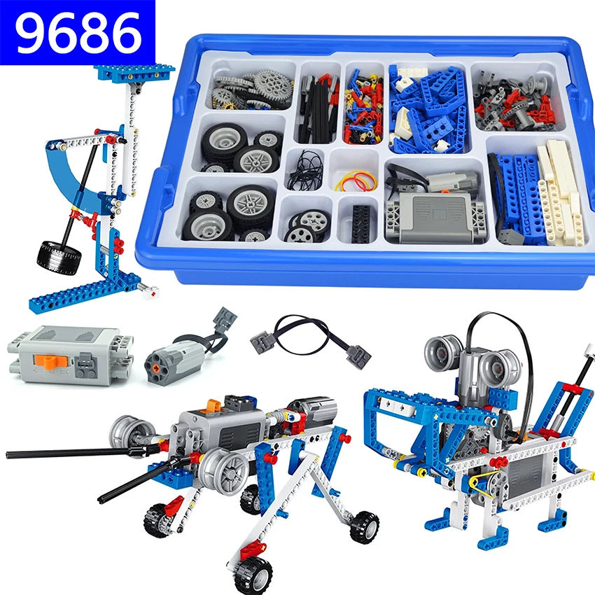 

9686 Technical parts multi Technology MOC Parts Educational school students Learning Building Blocks power function Set for kids